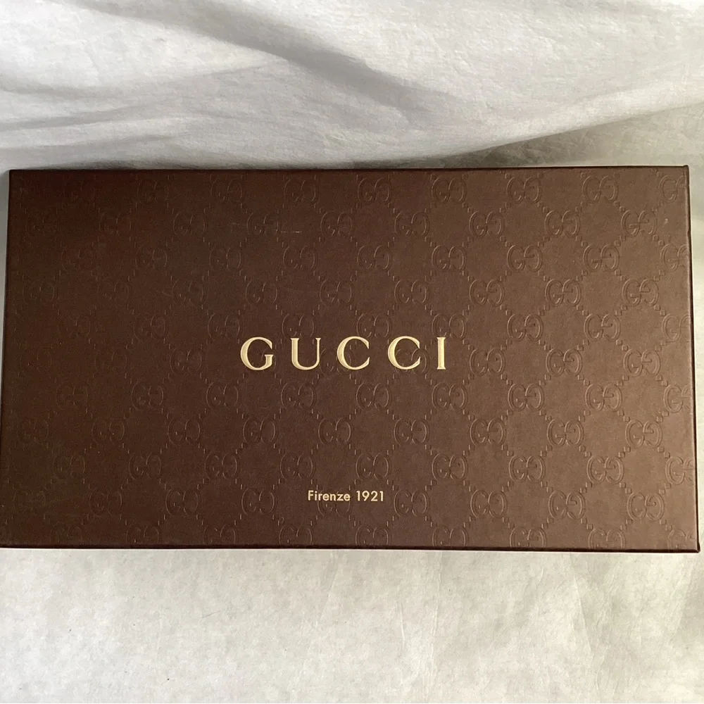 Authentic Gucci Cellarius Peep-Toe Wedge, Size 5.5 - Picture 12 of 12